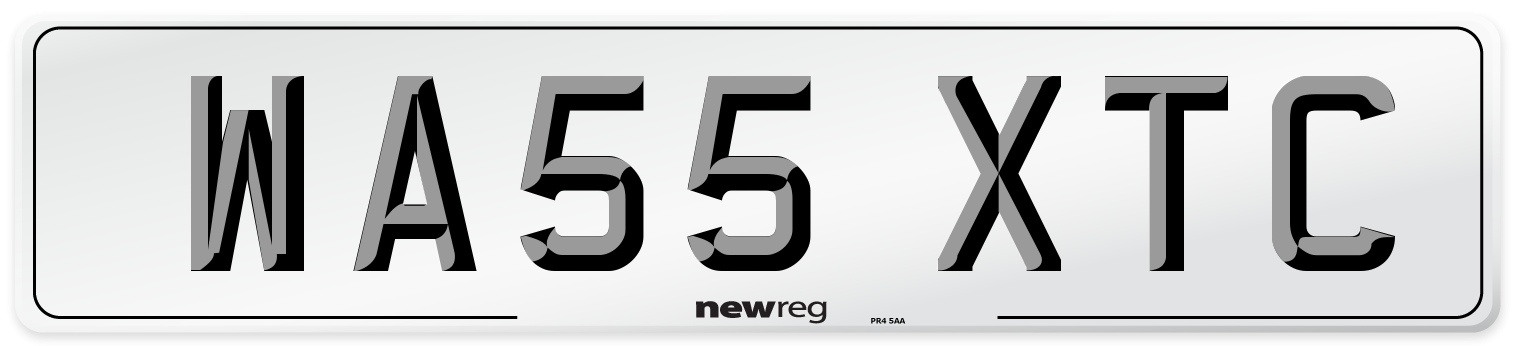 WA55 XTC Number Plate from New Reg